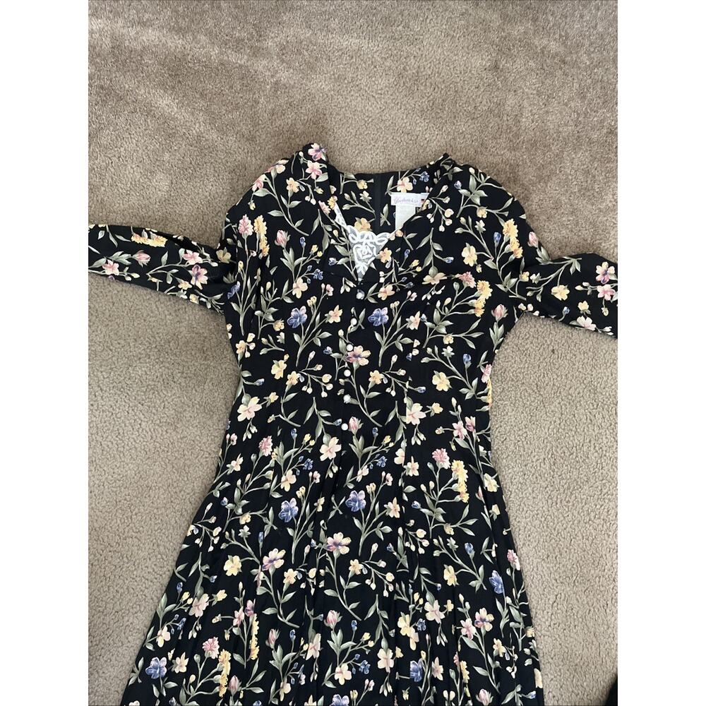 Vintage 90s Fredericks of Hollywood Maxi Dress 13/14 Floral Cottage/Grannycore - Picture 6 of 9